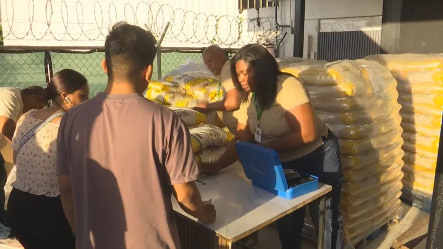 Venta de arroz en agroferias.