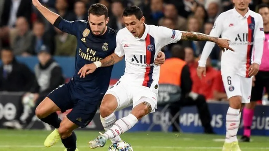 Di María da la victoria al PSG frente al Real Madrid