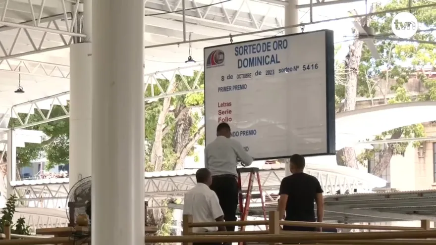 Sorteos de la Lotería Nacional regresan a la plaza Victor Julio Gutiérrez