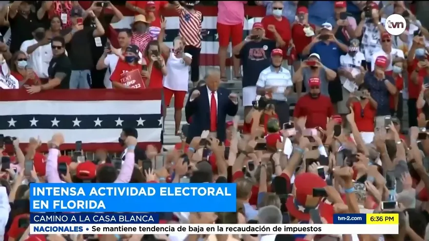 Intensa actividad electoral en Florida camino a la Casa Blanca