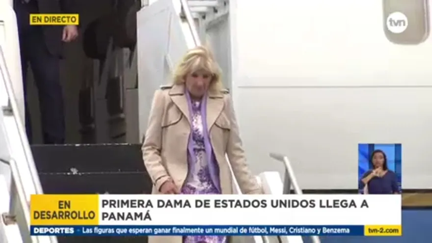 Primera Dama Jill Biden llega a Panamá