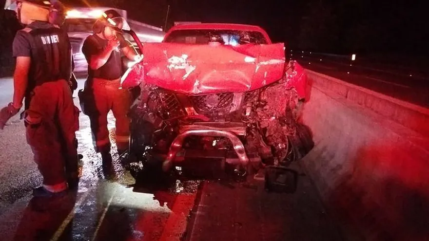 Accidente de tránsito en la Autopista Panamá - Colón