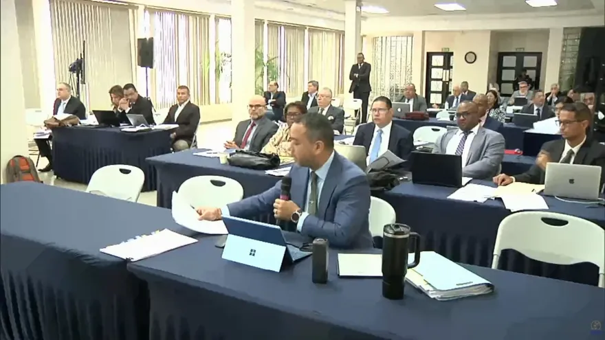 Audiencia del juicio Odebrecht.