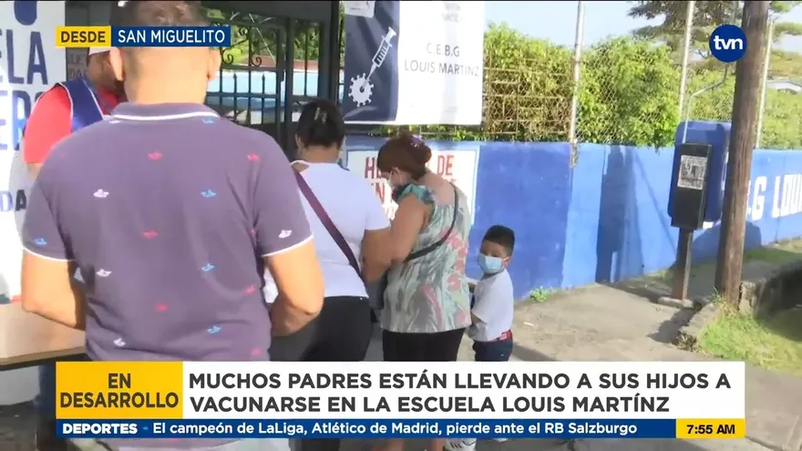 Baja asistencia para la vacunación por barrido este jueves en San Miguelito