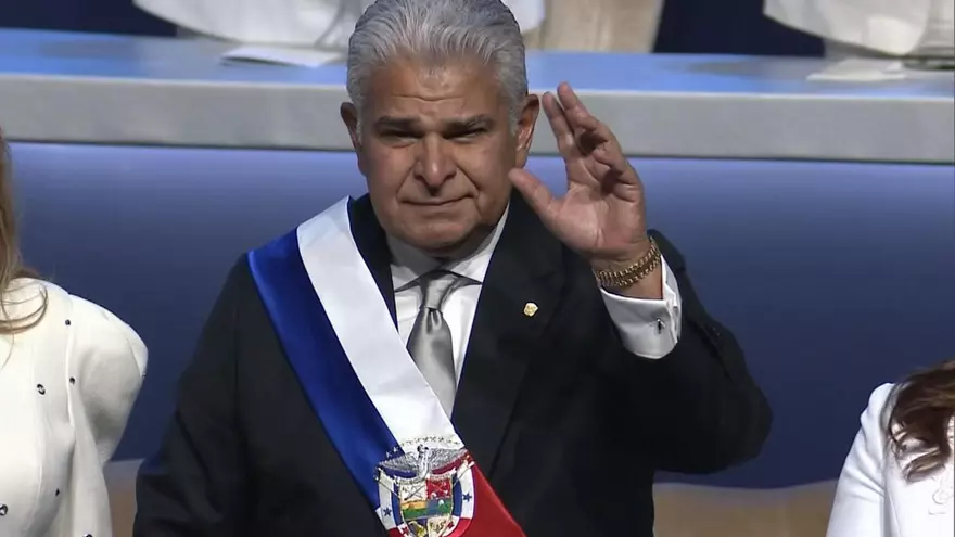 El presidente José Raúl Mulino