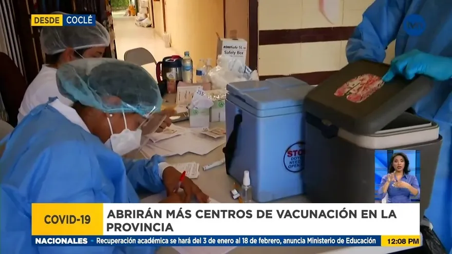 Habilitan más puestos de vacunación en Coclé