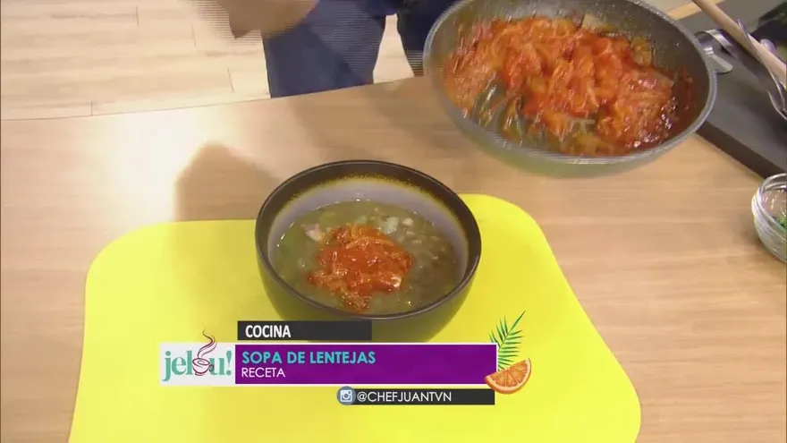 Aprende a preparar la mejor sopa de lentejas con Juan Neblett