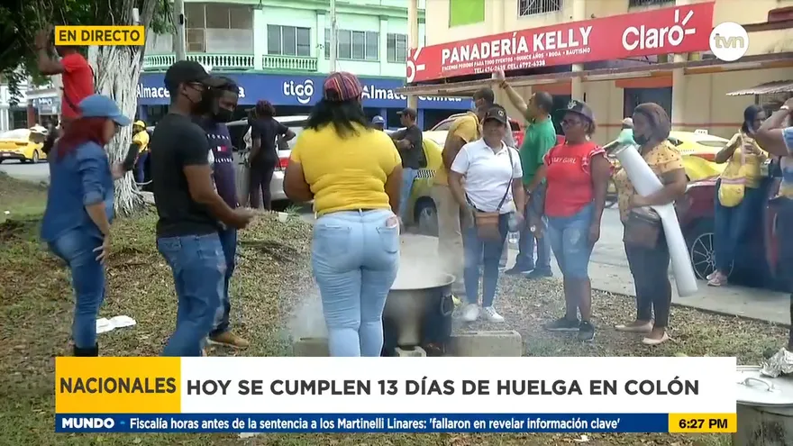 13 días de manifestaciones en Colón