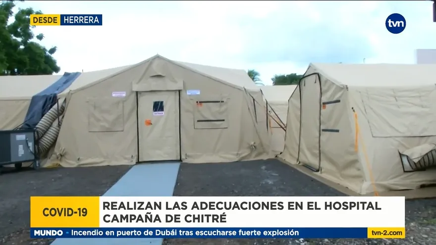 Adecuan hospital campaña en Chitré
