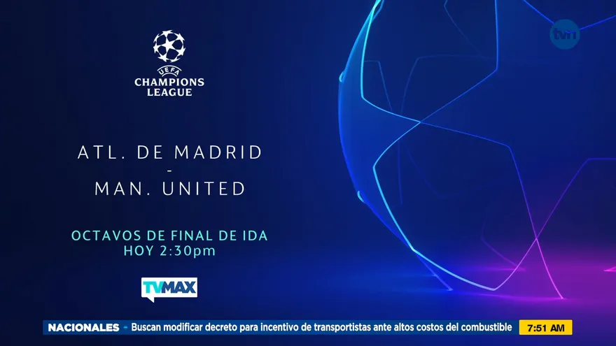 Atlético Madrid vs Manchester United Champions League por TVMAX
