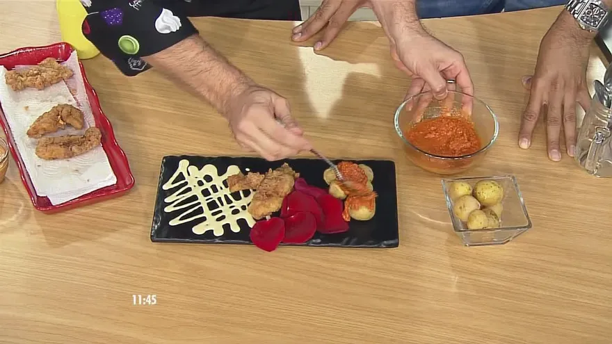 Corvina a la Alandalus por el chef José Salguero desde Islas Canarias