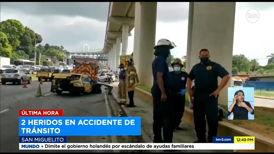 Varios heridos por accidente de tránsito en San Miguelito