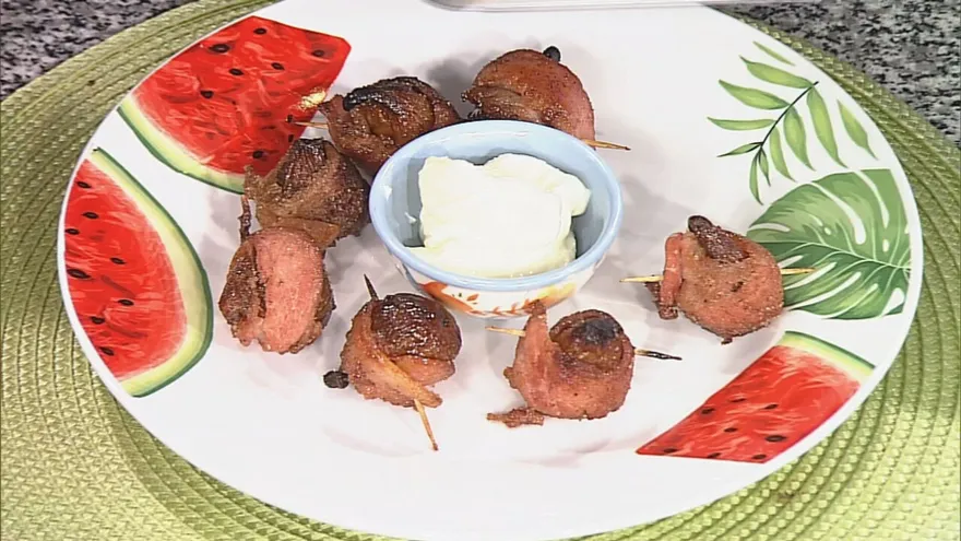 Receta: Pasas envueltas de bacon