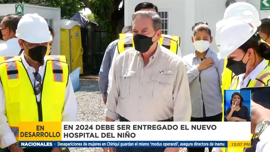 Presidente Cortizo pide celeridad en obra de construcción del Hospital del Niño