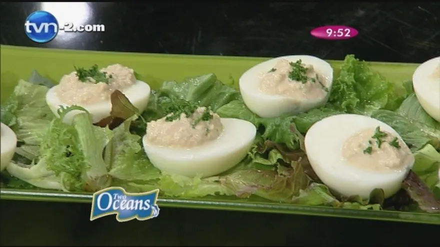 Canastitas de huevo rellenas de tuna