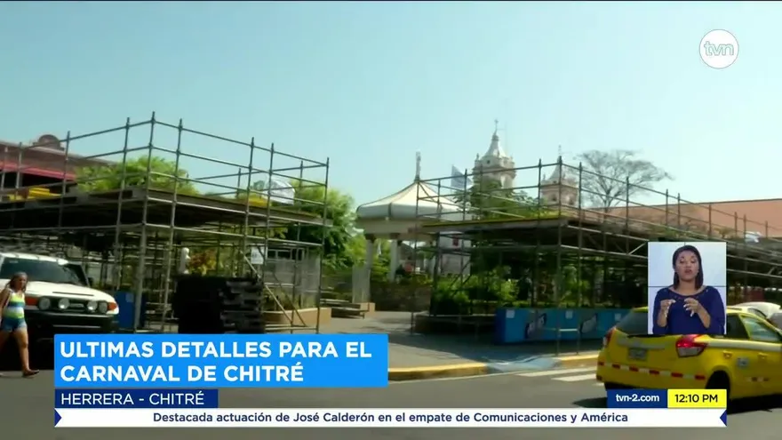 Ultiman detalles para carnaval en Chitré