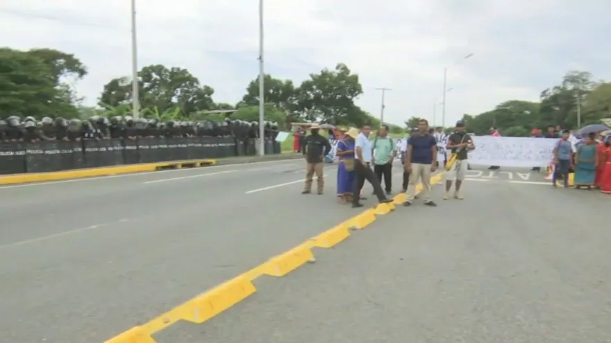 Cierre de la vía Interamericana en Chiriquí.