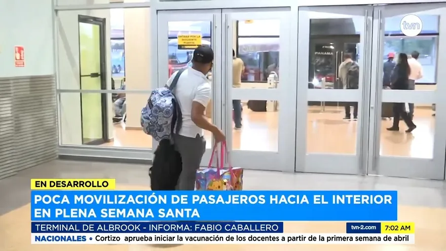 Poca movilización de personas en la terminal de Albrook