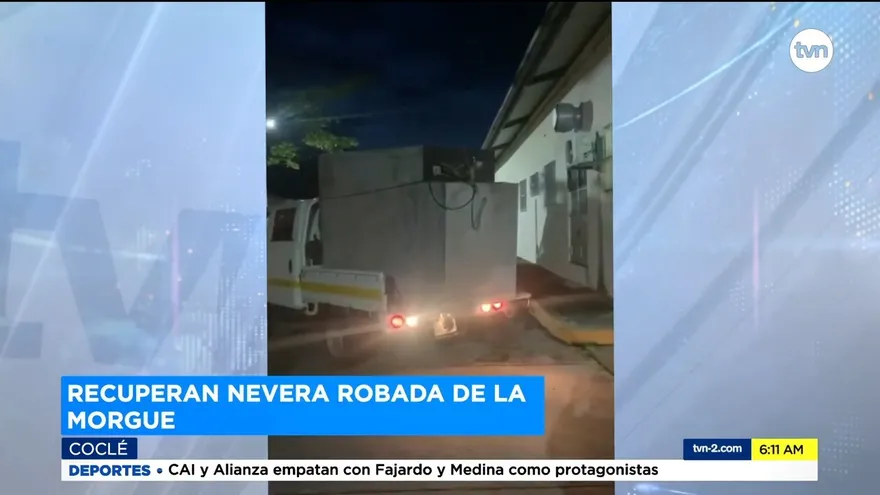 Recuperan nevera que había sido extraída de la morgue de Penonomé