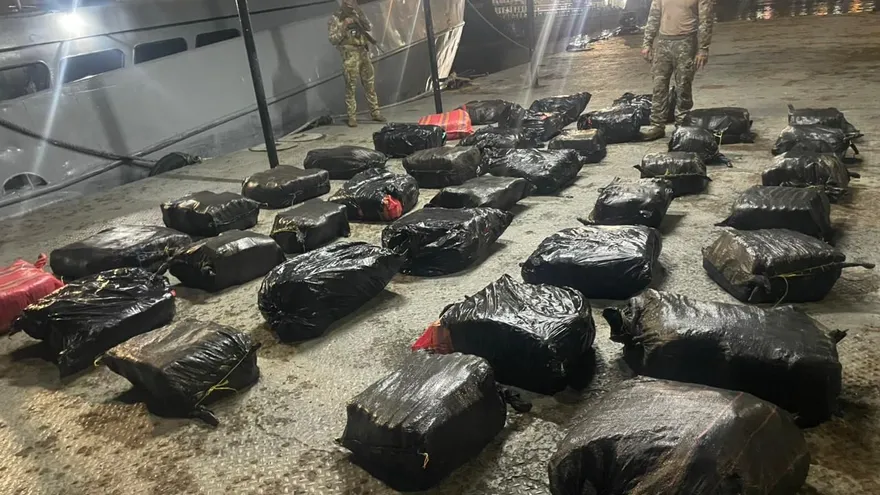 Droga decomisada en el archipiélago de Las Perlas