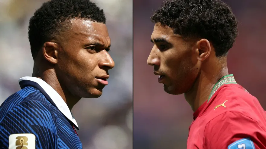 Kylian Mbappé y Achraf Hakimi cara a cara en el Mundial 2026