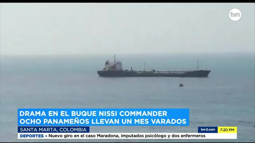 Panameño varado en buque en Colombia cuenta su drama