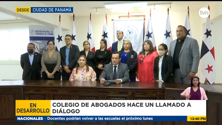 Abogados piden a los tres Órganos del Estado en mesa de diálogo