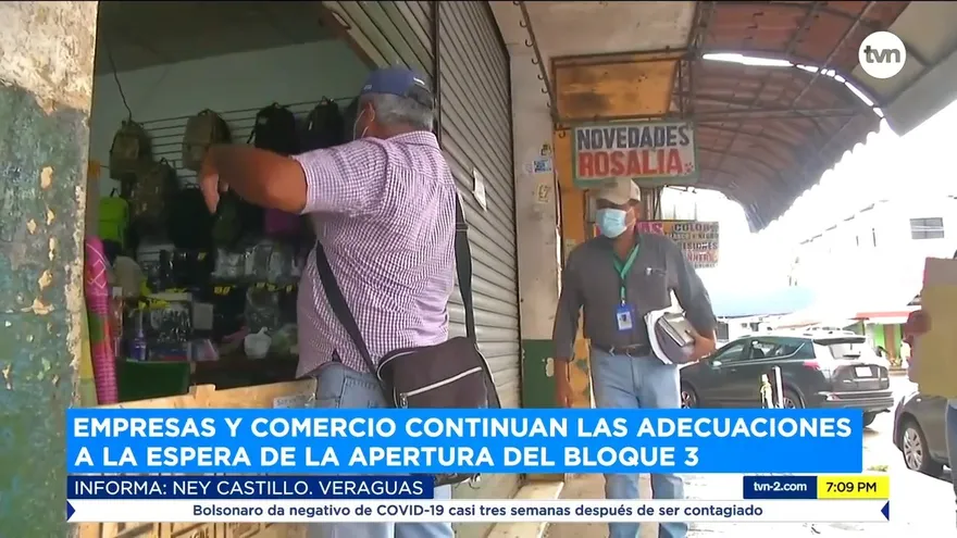 Comercios en Veraguas continúan adecuaciones a la espera de apertura del bloque 3