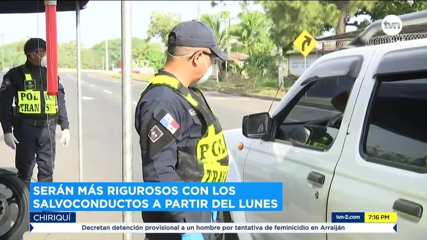 Desde el lunes serán rigurosos con revisión de salvoconductos en Chiriquí