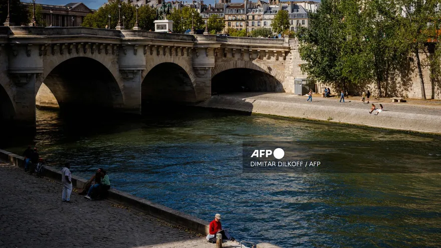 Vista del río Sena del 21 de agosto de 2025.