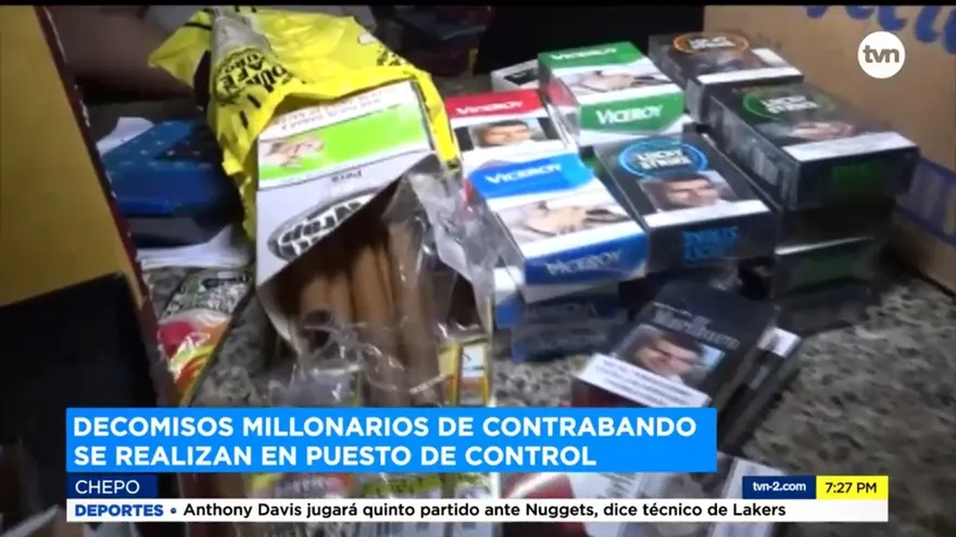 Decomisos millonarios de contrabando se realizan en Chepo