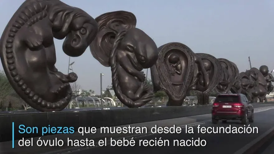 El milagro de la vida en esculturas gigantes