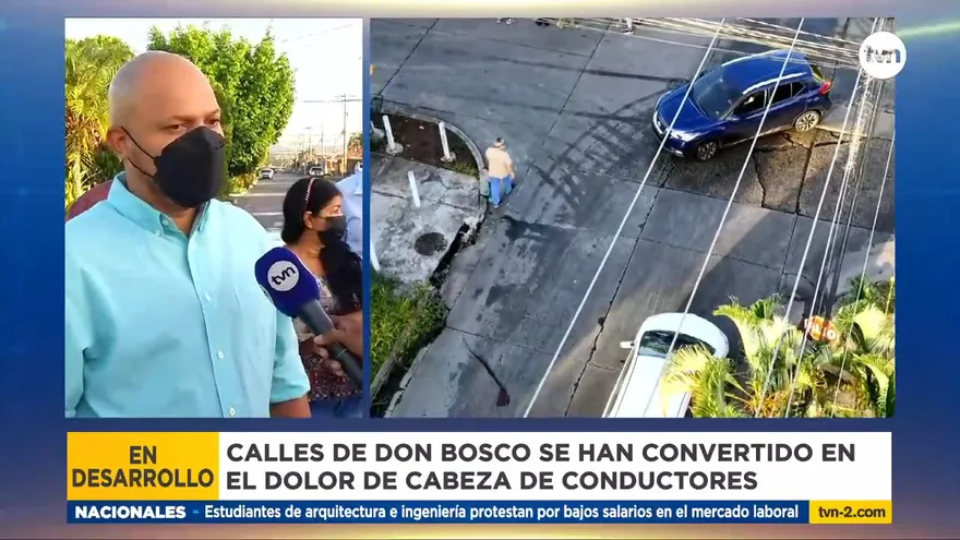 Residentes en Don Bosco se quejan del mal estado de las calles