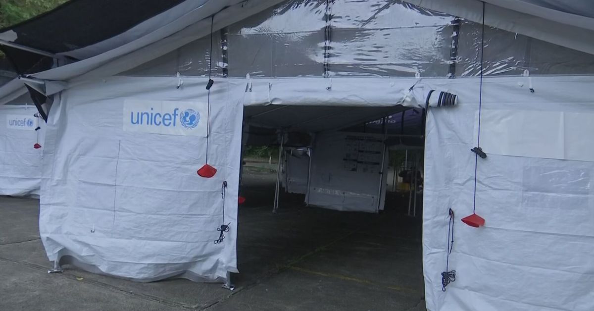 MINSA recibe donación de 16 carpas modulares de Unicef para atender zonas afectadas por el sismo