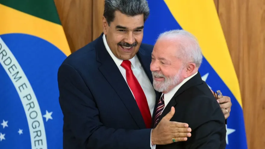 Nicolás Maduro y Luiz Inacio Lula Da Silva.