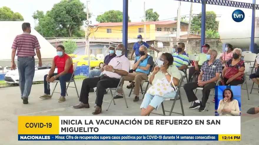 Inicia la vacunación con tercera dosis a mayores de 55 años en el circuito 8-6