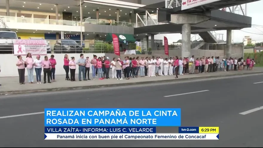 Realizan actividades de la cinta rosada y celeste en Panamá Norte