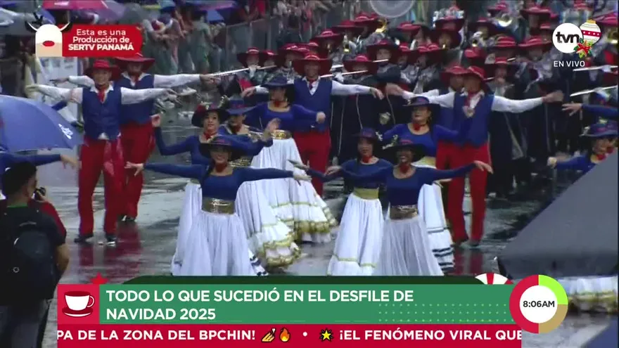 Todo lo que sucedió el el desfile de navidad 2025