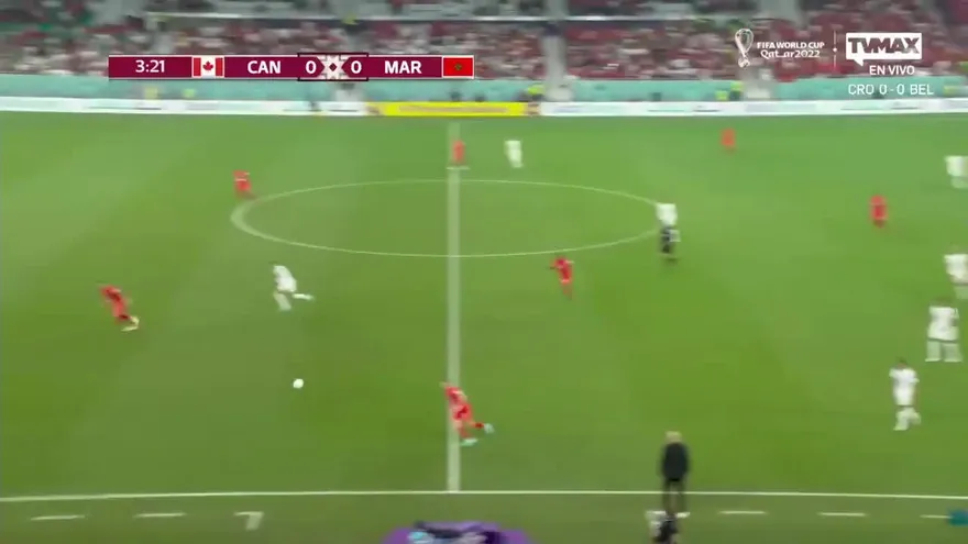 Canadá vs Marruecos. Gol de Marruecos, anotado por Hakim Ziyech