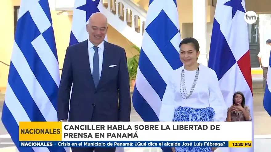 Canciller de Panamá recibe al Canciller de Grecia