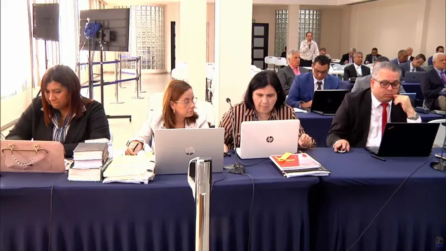 Miembros de la Fiscalía Especial Anticorrupción presentes durante el juicio por el caso Odebrecht.