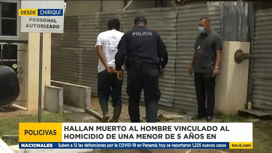 Hallan muerto a vinculado a homicidio de una menor en Chiriquí