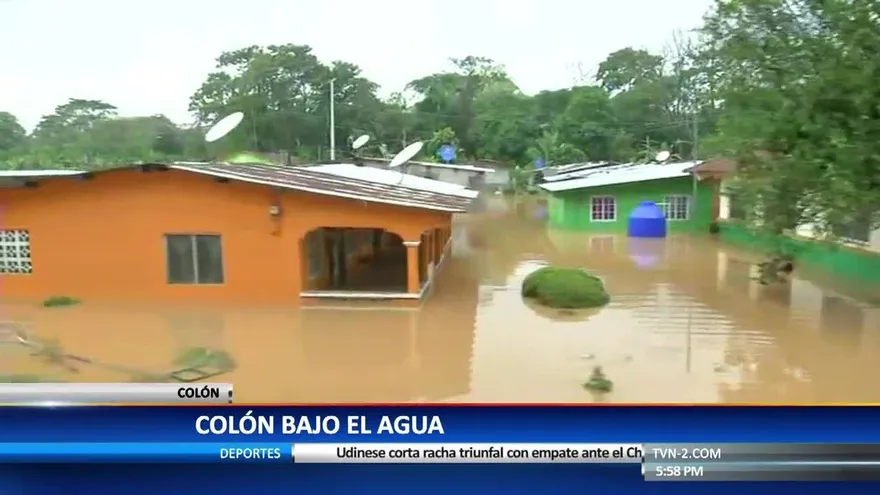 Unas 400 personas afectadas por las inundaciones en Colón