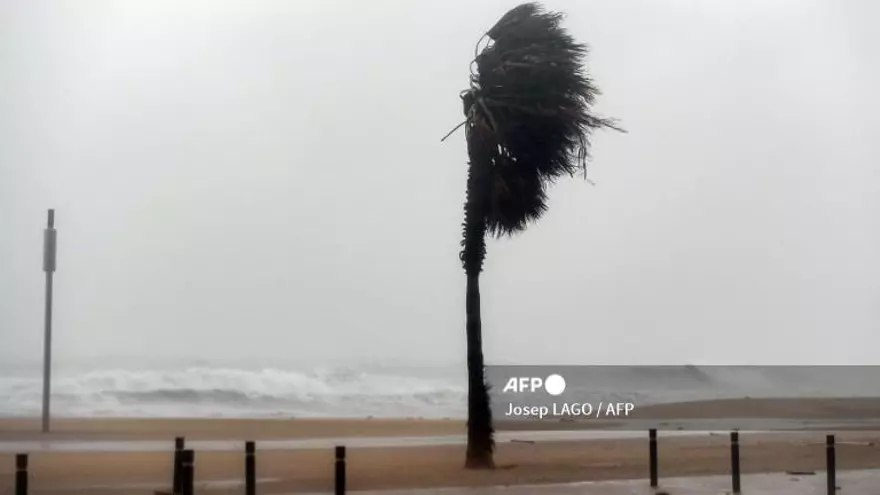 Fuertes lluvias en Barcelona.