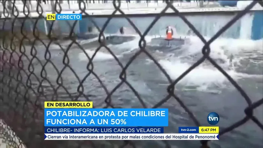 Potabilizadora de Chilibre sufre daño eléctrico