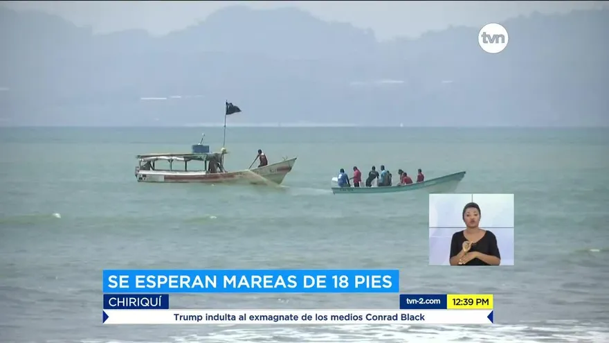 Advierten de marea alta costas de Chiriquí