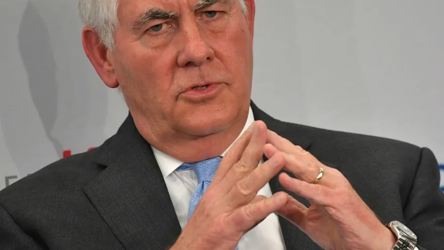 El secretario de Estado de EEUU, Rex Tillerson, este martes 12 de diciembre de 2017 en un evento en Washington, D.C.