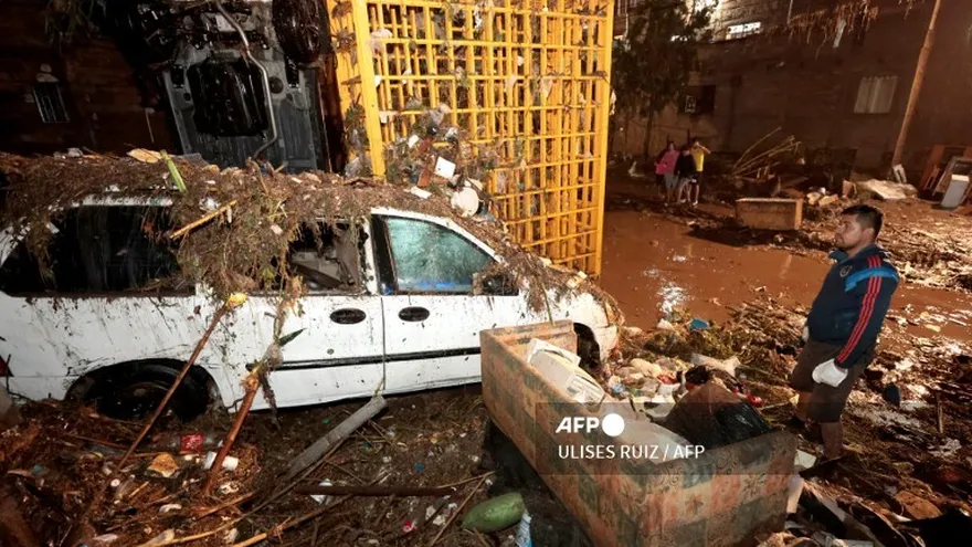 El barrio La Martinica, uno de los afectados por inundaciones en México