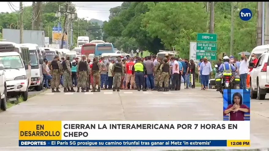 Cierre de transportistas de Chepo ocasiona descomunal congestionamiento vehicular