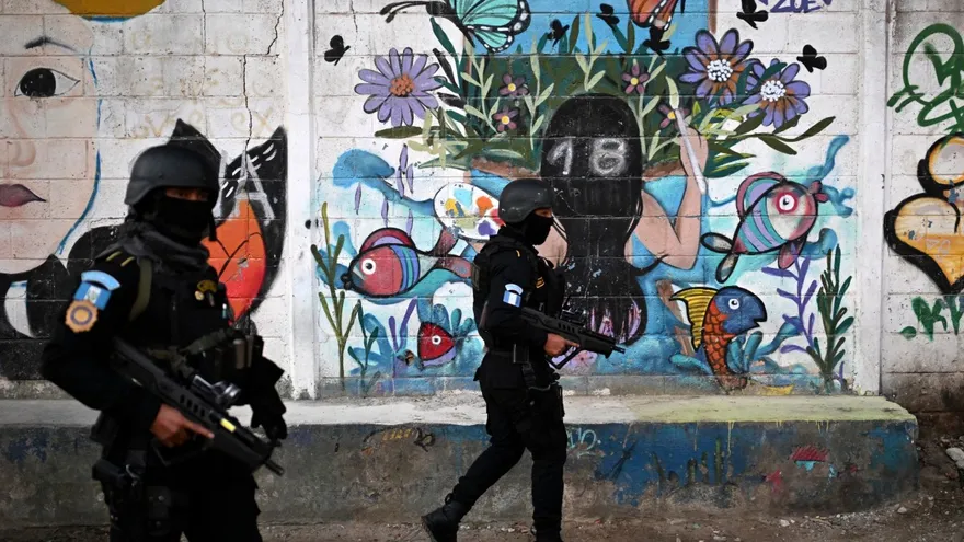 Imágenes del la Policía de Guatemala.